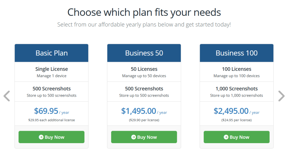  pricing plans